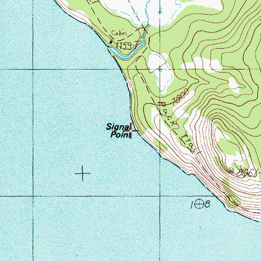 Topographic Map of Signal Point, WY