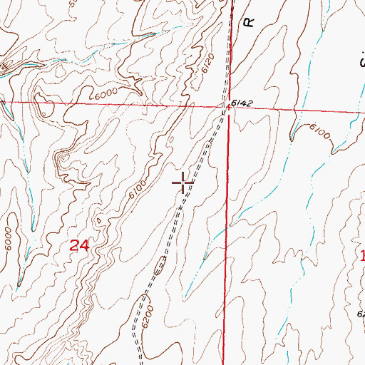 Topographic Map of Signor Ridge, WY