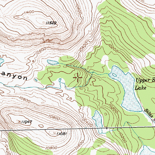 Topographic Map of Silas Canyon, WY