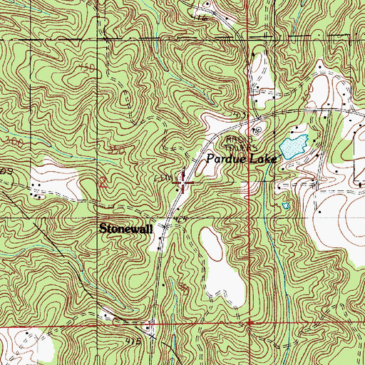 Topographic Map of College Hill Church, AL