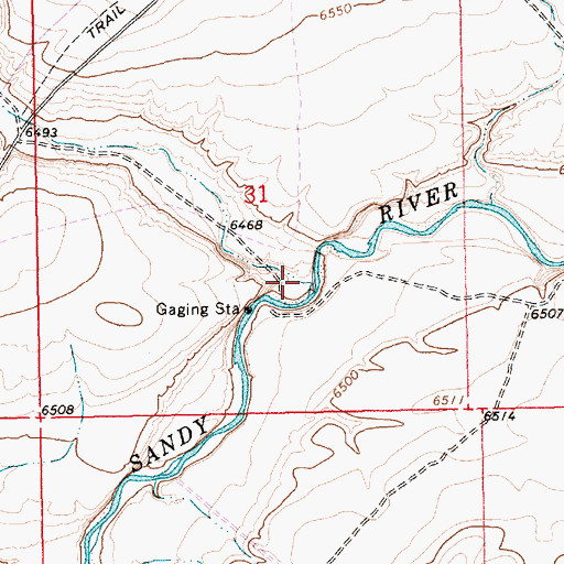 Topographic Map of Simpson Gulch, WY