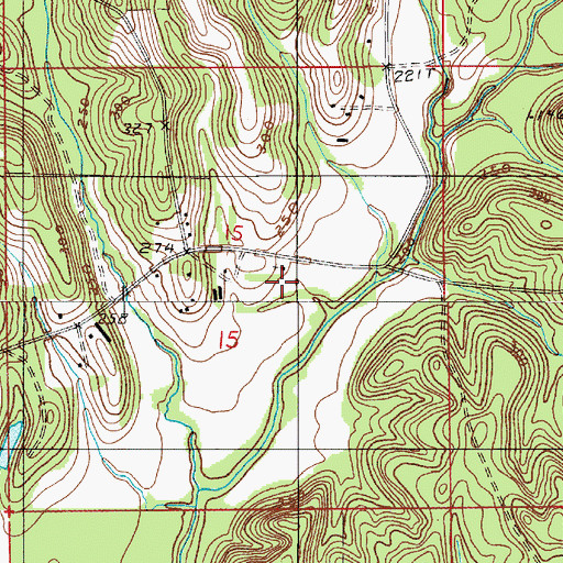 Topographic Map of Concord Baptist Church, AL