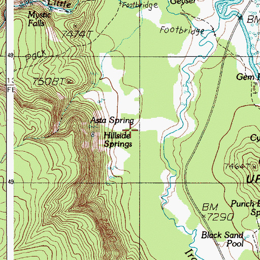 Topographic Map of Sinter Plain, WY