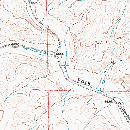Topographic Map of Slate Creek, WY