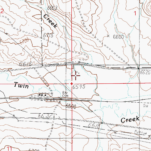Topographic Map of Smallpox Creek, WY