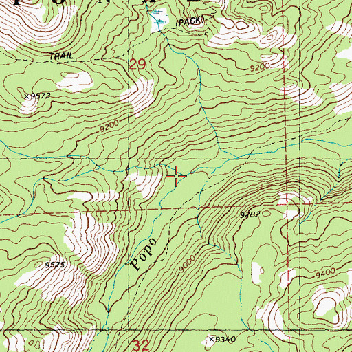 Topographic Map of Smith Lake Creek, WY