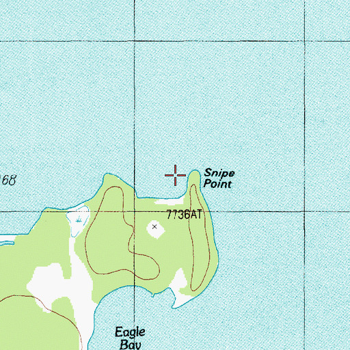 Topographic Map of Snipe Point, WY