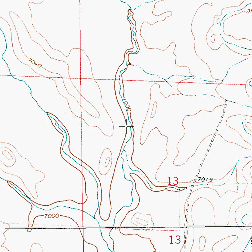 Topographic Map of Soap Hole Basin, WY