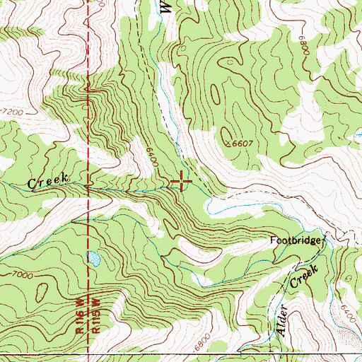 Topographic Map of Sob Creek, WY