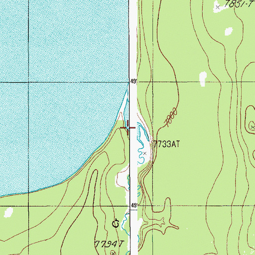 Topographic Map of Solution Creek, WY