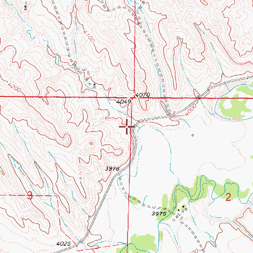 Topographic Map of Sony Draw, WY