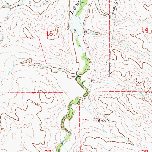 Topographic Map of Sothman Draw, WY