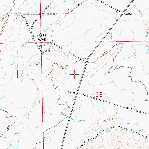 Topographic Map of South Baxter Basin, WY