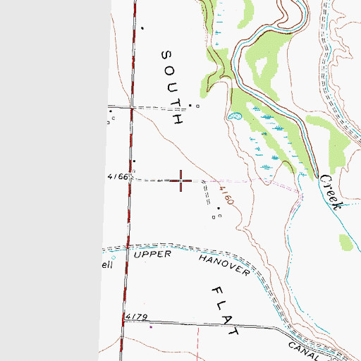 Topographic Map of South Flat, WY