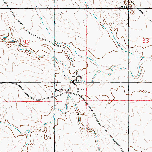 Topographic Map of South Greasewood Creek, WY
