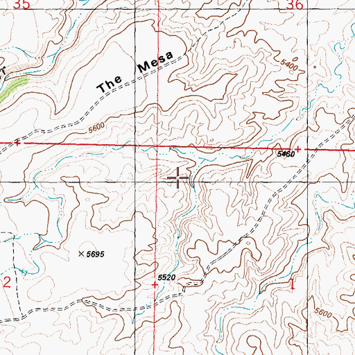 Topographic Map of Spangler Cabin, WY