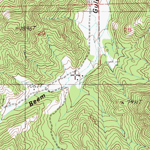 Topographic Map of Spink Ranch, WY