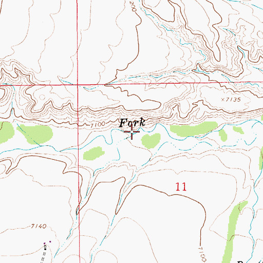Topographic Map of Spring Creek, WY