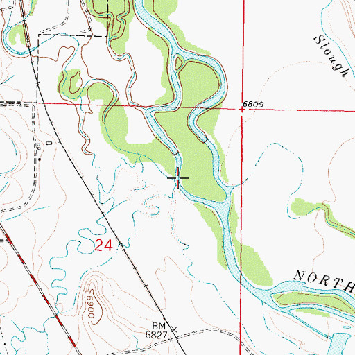 Topographic Map of Spring Creek, WY