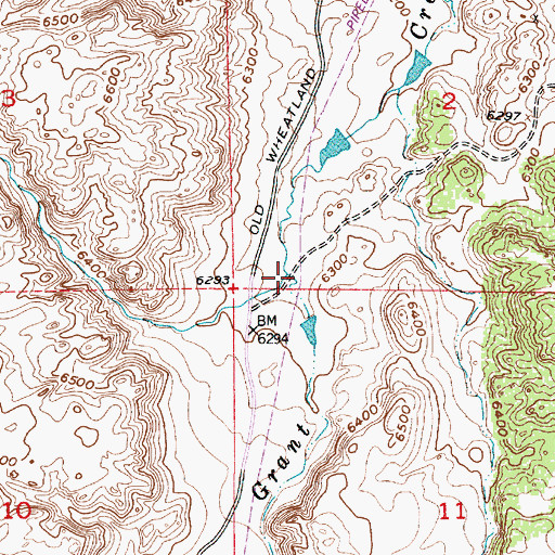 Topographic Map of Spring Creek, WY