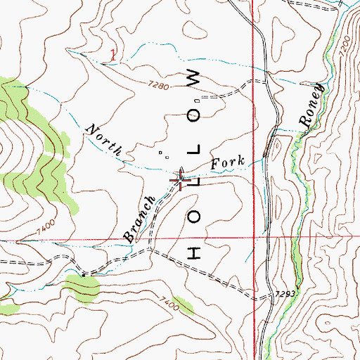 Topographic Map of Spring Creek, WY
