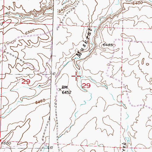 Topographic Map of Spring Creek, WY