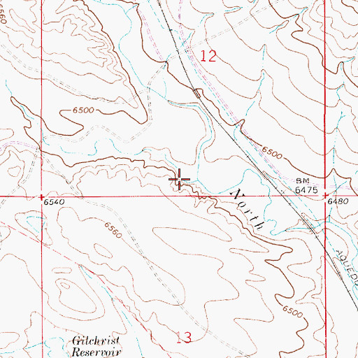 Topographic Map of Spring Creek, WY