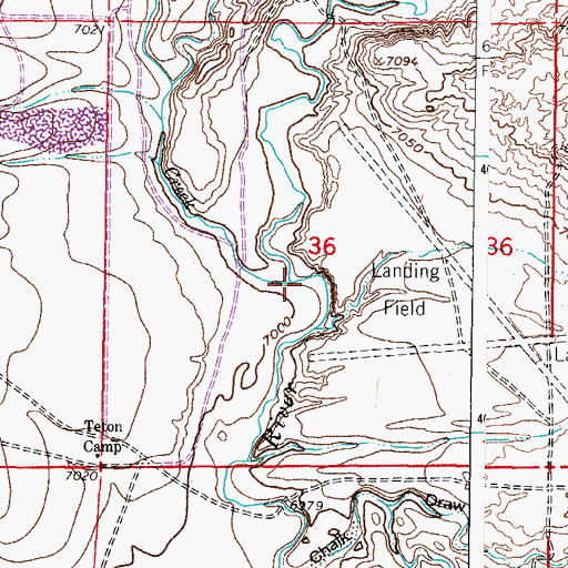 Topographic Map of Spring Creek, WY
