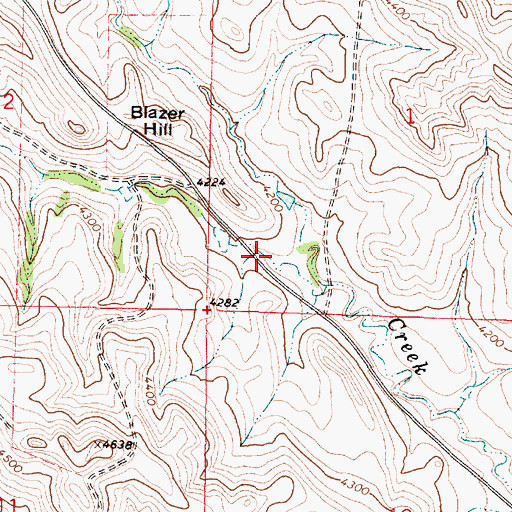 Topographic Map of Spring Draw, WY