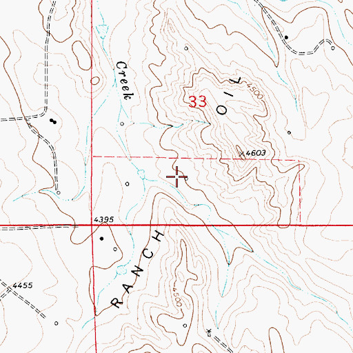 Topographic Map of Springen Ranch Oil Field, WY