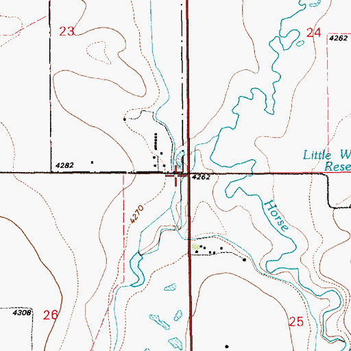 Topographic Map of Springer Ditch, WY