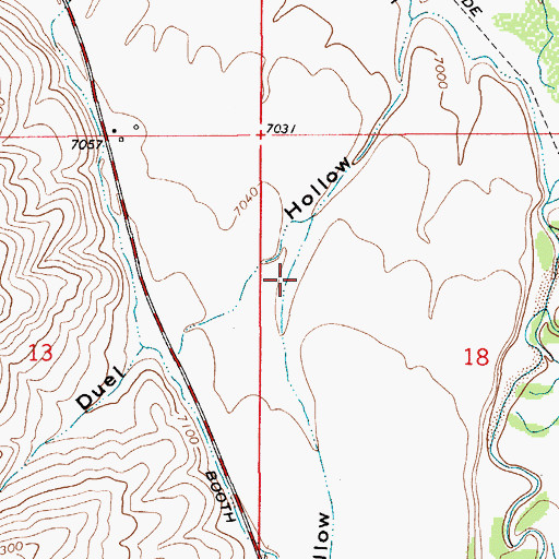 Topographic Map of Stagecoach Hollow, WY