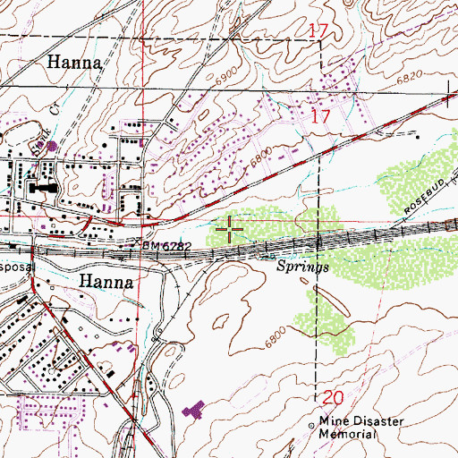 Topographic Map of Standpipe Draw, WY