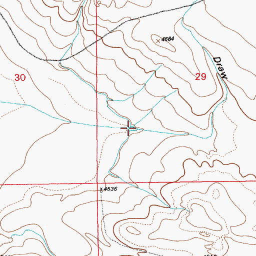Topographic Map of Stemler Draw, WY
