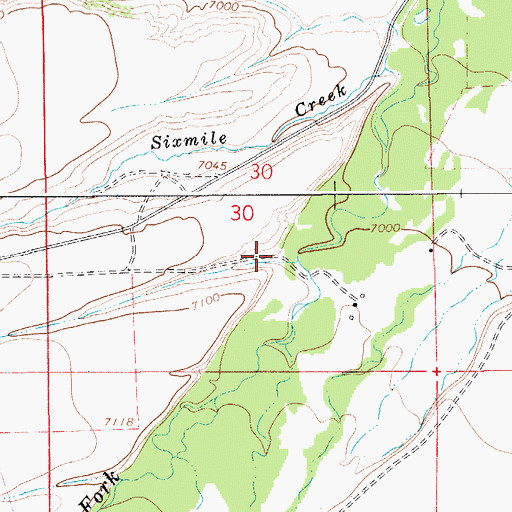 Topographic Map of Steves Draw, WY