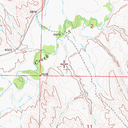 Topographic Map of Stewart Draw, WY
