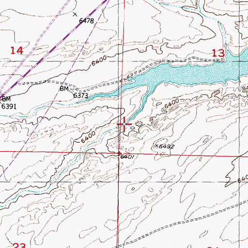 Topographic Map of Stinkhole Draw, WY