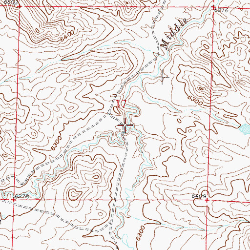 Topographic Map of Stinking Water Creek, WY
