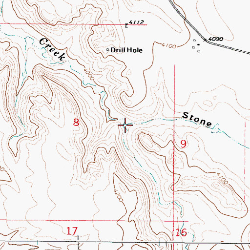 Topographic Map of Stone Draw, WY