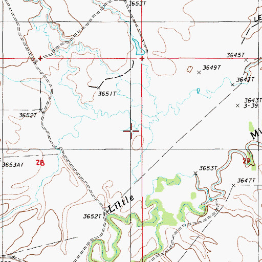 Topographic Map of Storm Draw, WY