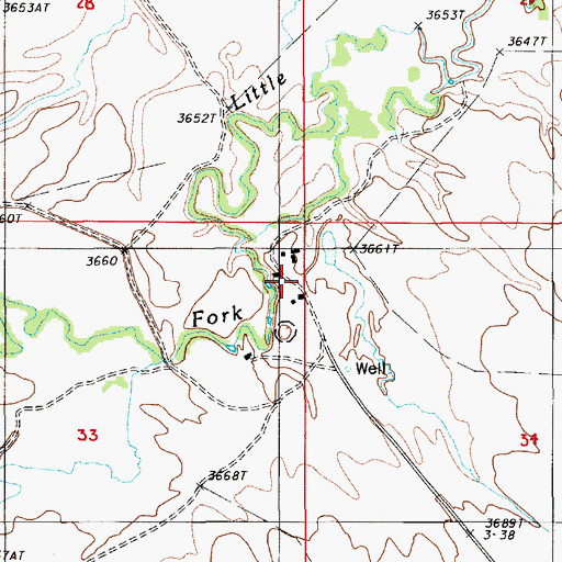Topographic Map of Storm Ranch, WY