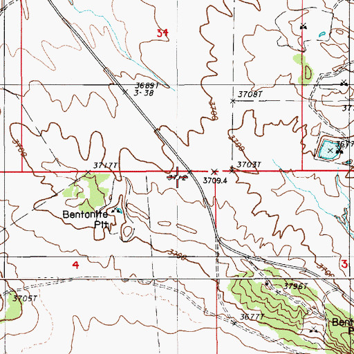 Topographic Map of Storm School, WY