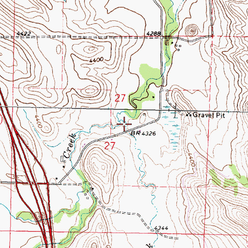 Topographic Map of Story Creek, WY