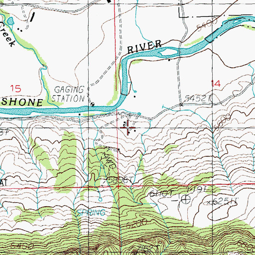 Topographic Map of Stout Ranch, WY