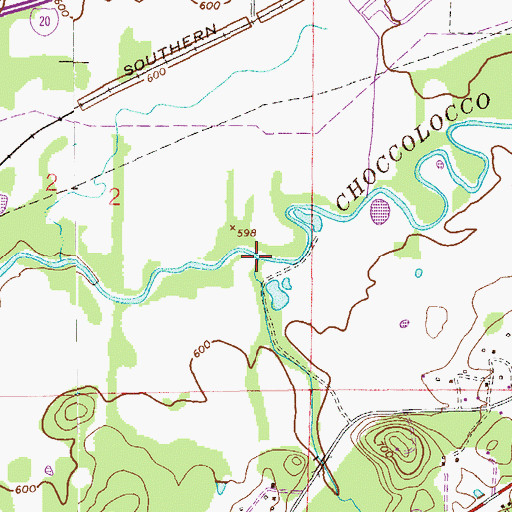 Topographic Map of Dry Branch, AL