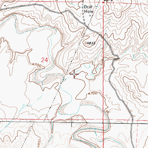 Topographic Map of Sulphur Draw, WY