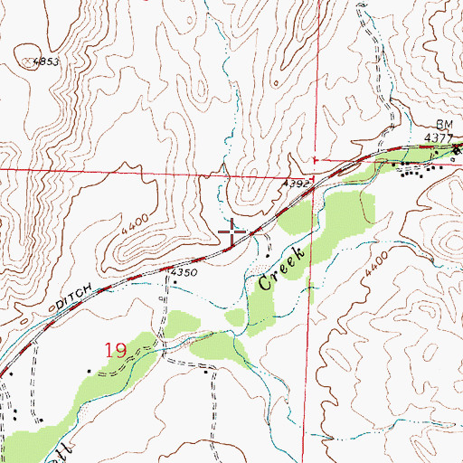 Topographic Map of Sunlight Gulch, WY
