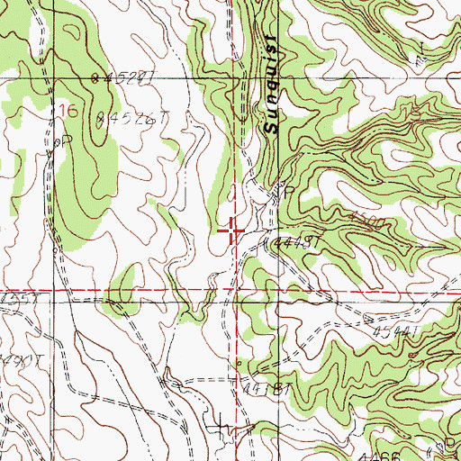 Topographic Map of Sunquist Draw, WY