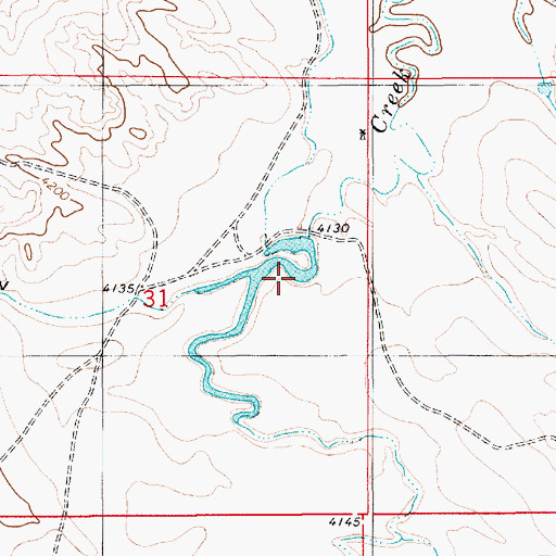 Topographic Map of Swede Draw, WY