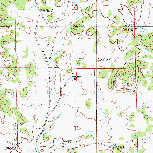 Topographic Map of Table Mountain Ranch, WY
